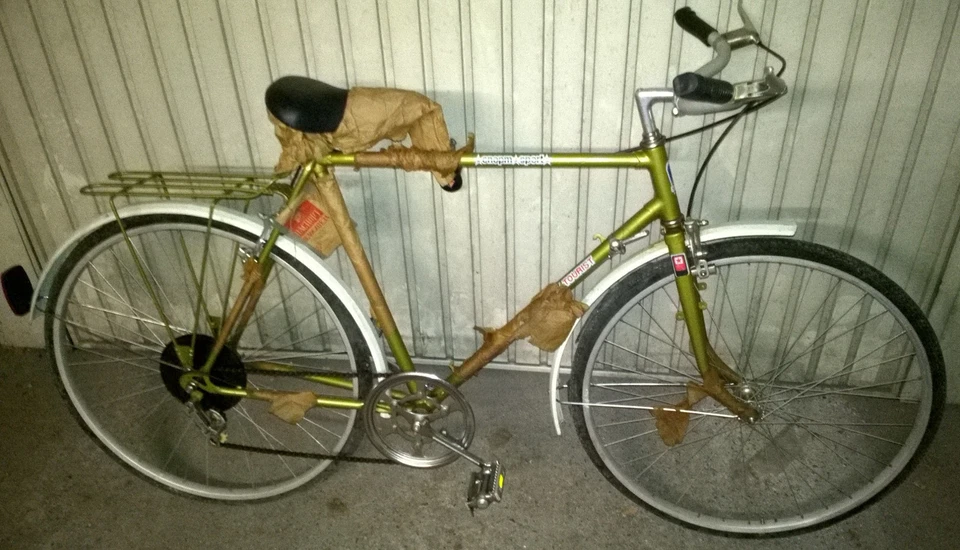 Vintage Fahrrad Tourist Sport Турист Спорт 51cm Rahmen aus 80er UdSSR + NEU/Rare - Bild 1 von 4
