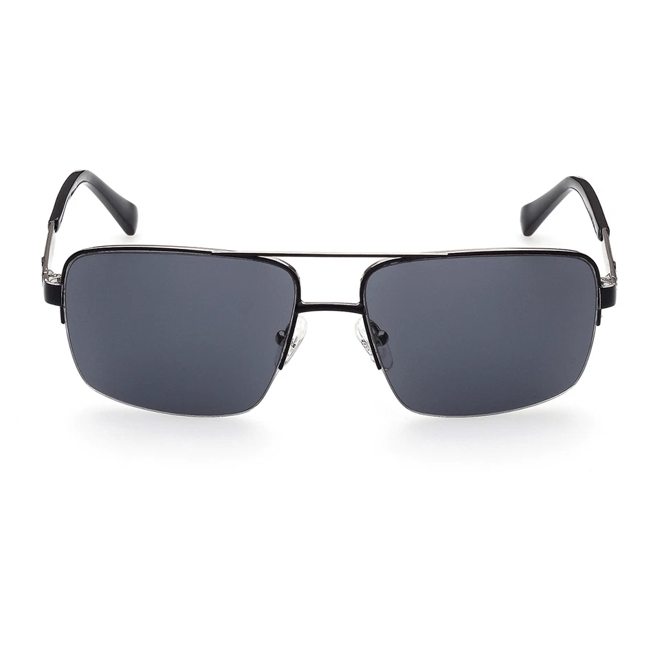 Harley Davidson HD0953X 02A Black Aviator Half-Rim Sunglasses Frame 59-16-140 - Image 1 of 3