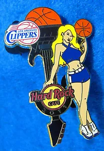 GUITARRA CHICA ANIMADORA BALONCESTO NBA LOS ANGELES CLIPPERS Hard Rock Café PIN - Imagen 1 de 1