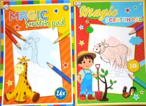 2xMagischer Kratzblock/Malbuch, Kratzbilder Zaubermalbuch Magic Scratch Pad - Bild 1 von 1