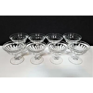 Set/8 Vintage Fostoria Colony Clear Swirl 3-1/2" Sherbet Champagne 1940-1973 MCM - Picture 1 of 5