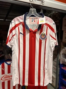 Authentic Puma Mens Chivas 2018-2019 Soccer Home Jersey Size Large - Picture 1 of 2