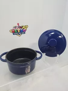 Fiesta Cobalt Blue Enameled Cast Iron MINI Dutch Oven Casserole Fiestaware .35qt - Picture 1 of 4