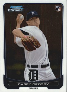 2012 Bowman Chrome Draft Baseball Card #14 Casey Crosby RC