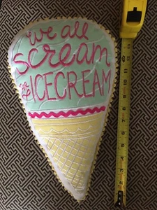 land of nod ice cream pillow childrens modern decor  - Picture 1 of 2