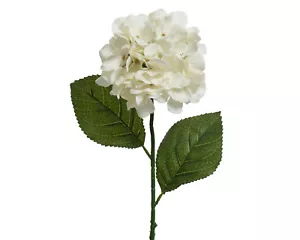Kunstblumen Hortensie 66cm Künstliche Seidenblumen Dekoblumen Blumendeko Weiß - Bild 1 von 2