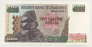 Simbabwe 500 Dollar 2001 Pick 11.a UNC unzirkulierte Banknote - Bild 1 von 2