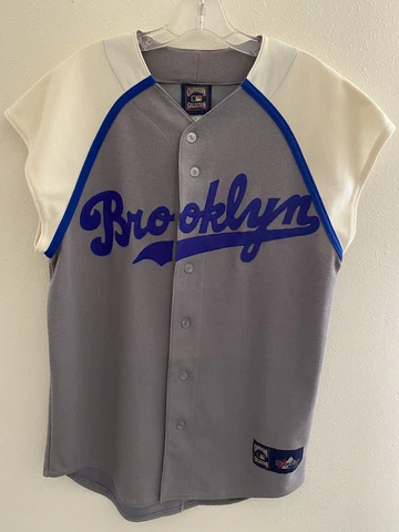 MLB Brooklyn Dodgers Majestic Vest Jersey Cooperstown Collection-Medium Cover