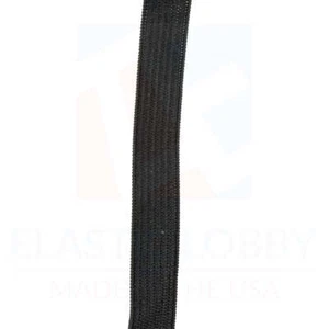 1/2" (13mm) Heavy Black Knitted Elastic - US Made - Picture 1 of 11