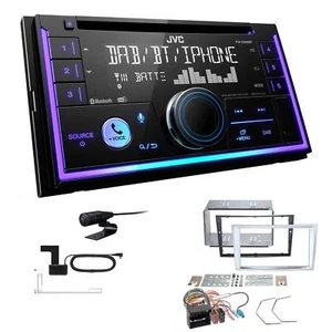 JVC KW-DB95BT Autoradio Bluetooth DAB+ für Opel Zafira B matt-chrome ohne Canbus - Bild 1 von 6
