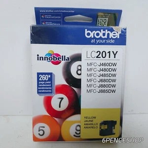 Brother LC201Y Yellow Ink Cartridge EXP 12/2023 - Picture 1 of 6
