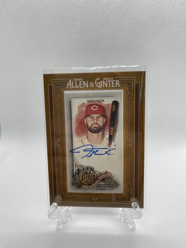 2022 Allen & Ginter Jesse Winker Mini Framed Auto card #MA-JW - Image 1 of 2
