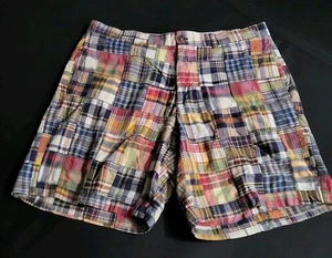 Pantalones Cortos Para Hombre Brooks Brothers Patchwork Madrás Cuadros Frente Plano Talla 38 W Preppy - Imagen 1 de 11