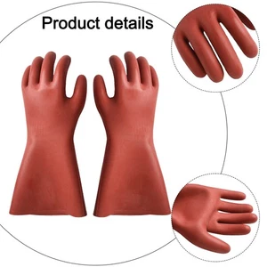 Rubber Insulation Gloves 10KV for Safe Electrical Operations and Tasks - Picture 1 of 12