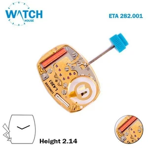 ETA 282.001 Longines (L.420.1) Swiss Made Watch Movement, Without Disk, 2 Hands. - Picture 1 of 4