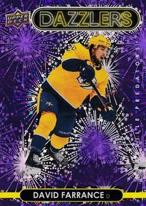 2021-22 Upper Deck Extended Series Dazzlers Purple David Farrance #DZ-77 - Bild 1 von 1