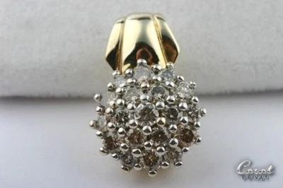 Brillant Diamant Anhänger 1ct Brillanten 14k Karat 585 Gelbgold - - Bild 1 von 4