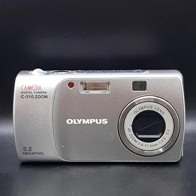 Olympus Camedia C-310 Zoom 3.2MP Compact Digital Camera *No Memory Card* Tested - Image 1 of 4