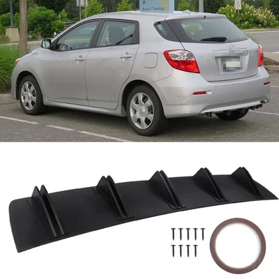 ABS 10 Shark Fins Wing Rear Bumper Diffuser Spoiler For Toyota Matrix 2003-2014 - Image 1 of 4