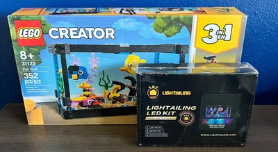 LEGO CREATOR 31122 - 3 In 1 Fish Tank RETIRED With LED LIGHT KIT - NEW & SEALED - Image 1 of 4