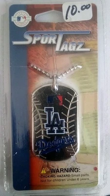 LA DODGERS MLB SporTagz Dog Tag Necklace Licensed NEW LOS ANGELES DODGERS - Image 1 of 2
