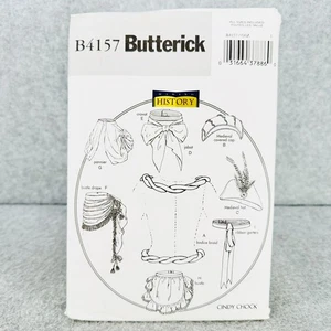 Butterick 4157 Making History Costume Accessories Pannier Bustle Jabot Pattern - Picture 1 of 7