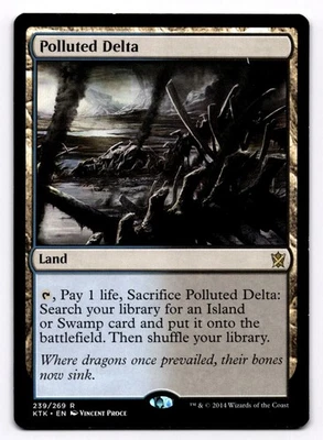 Polluted Delta KTK 239 - Normal - LP - Magic the Gathering - Image 1 of 2
