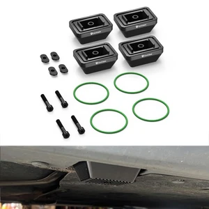 BEVINSEE Billet Aluminum Jack Pad Set For BMW E90 E91 E92 E93 F30 Black - Picture 1 of 12