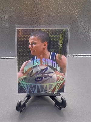 1998-99 Collector's Edge Miles Simon Rookie On Card Auto Autograph - Image 1 of 2