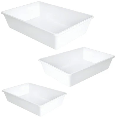 Kit 3 vaschette frigo in plastica BACINELLE contenitori  alimenti LT 6- 9,5-13,5 - Immagine 1 di 4