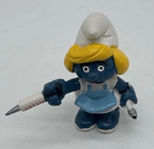 Pitufos Pitufina 1981 Enfermera Doctor Figura de Colección PVC Años 80 Juguete De Colección Peyo - Imagen 1 de 7