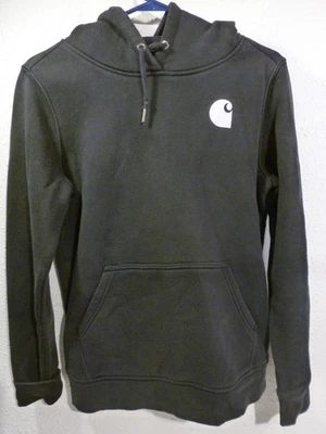 Carhartt Unisex Small (4/6) Hoodie, Relaxed Fit, Sleeve Logo, Cotton Poly Blend - Image 1 of 4