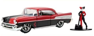 JADA 33087 CHEVROLET BEL-AIR-HARD TOP W/ HARLEY QUINN FIGURE BI-COLOR DC COMICS - Picture 1 of 1