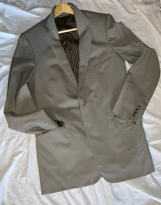 VTG Oxxford Clothes Savile Row Tropical Manhattan Cashmere Blend Beige 42L Mint - Image 1 of 4