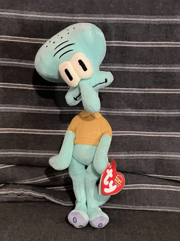Ty 40165 Squidward Tentacles 9.5" Plush Toy - Image 1 of 4