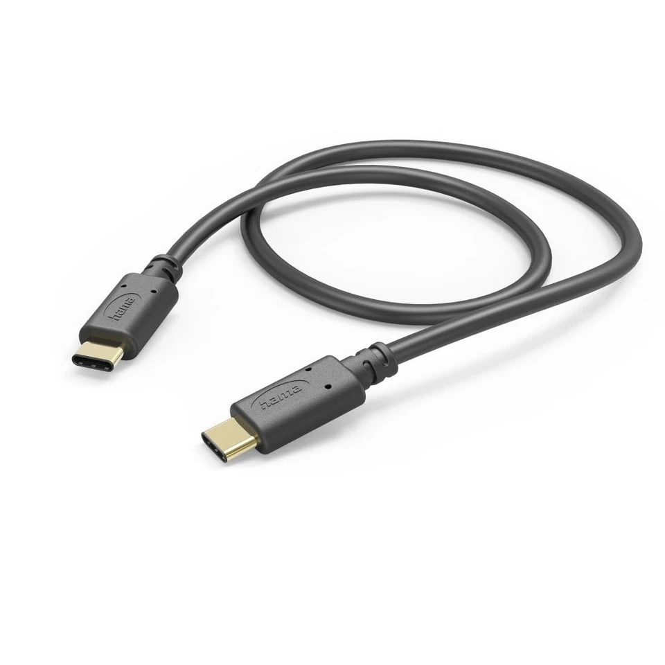 Hama USB C Kabel 201591 USB-C auf USB-C 1 5m Schnell lade Datentransfer. B Ware