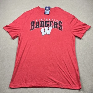 University Of Wisconsin Badgers T-Shirt, Captivating Official NCAA. Men's Sz XL - Picture 1 of 9