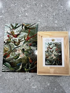 Rompecabezas de artefactos Rompecabezas de madera Colibríes Haeckel 262 piezas en caja de madera - Imagen 1 de 5