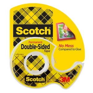 Scotch Permanent Double Sided Tape: 1/2 in. x 6-0.94 yds. (Transparent) - Picture 1 of 9