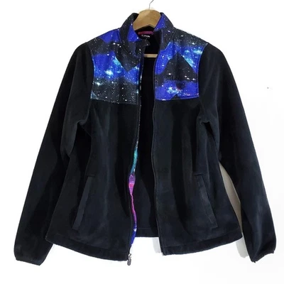 Chaqueta Fila Talla XS Galaxy Stars Estampado Espacial Polar Cremallera Arco Iris Colorido Suave Foto 1 de 4