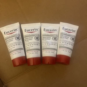 4 Pack Eucerin Original Healing Lotion Hydrating Fragrance Free Travel 1 fl oz - Picture 1 of 2