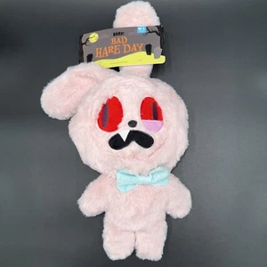 Nueva caja de ladridos Bad Hare Day 2 piezas juguete para perro espeluznante 2 caras conejo horror Halloween - Imagen 1 de 24