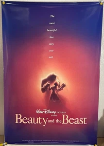 DISNEY'S BEAUTY AND THE BEAST DS ROLLED ORIGINAL ONE SHEET MOVIE POSTER (1991) - Picture 1 of 2