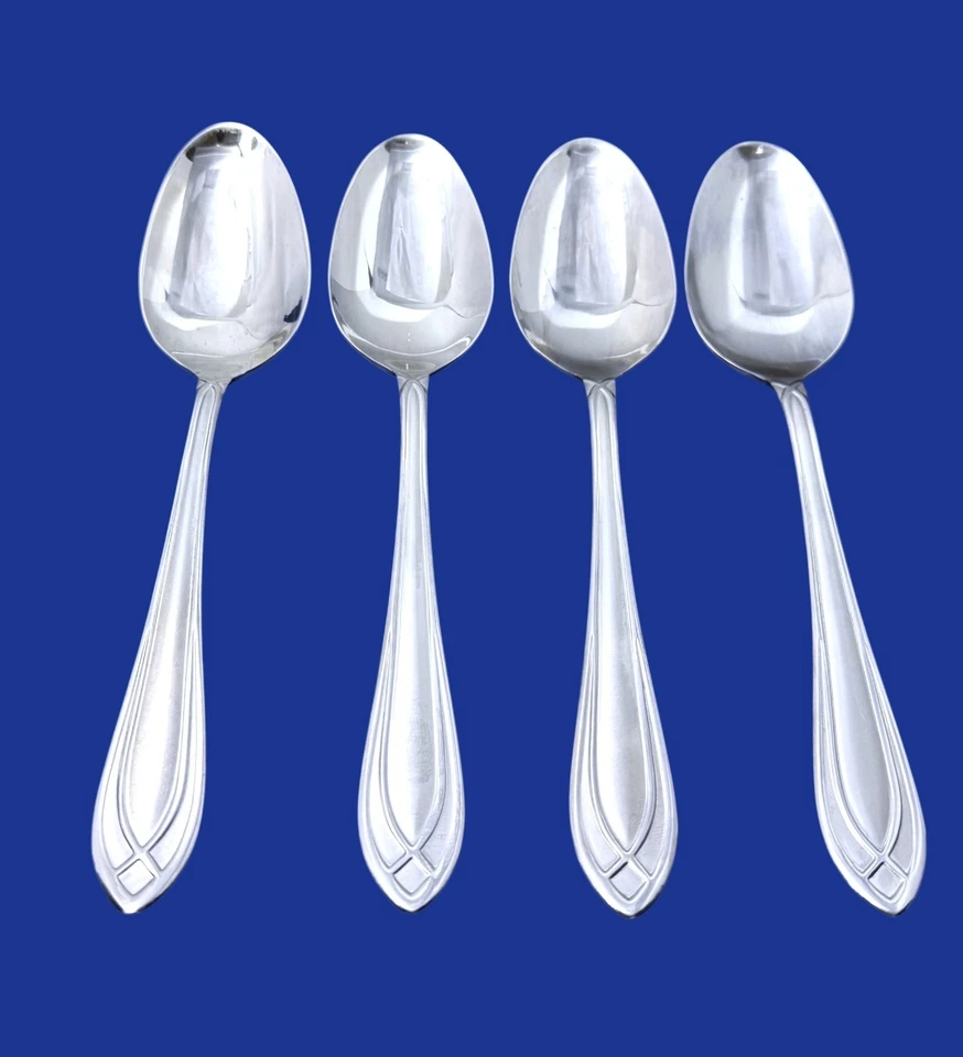 Pfaltzgraff Arcadia Frost Stainless Everyday - Set of 4 Teaspoons 6 3/8" Foto 1 de 1