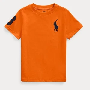 POLO RALPH LAUREN Jungen T-Shirt Big Pony orange "3" Patch Baumwolljersey Gr. M - Bild 1 von 9