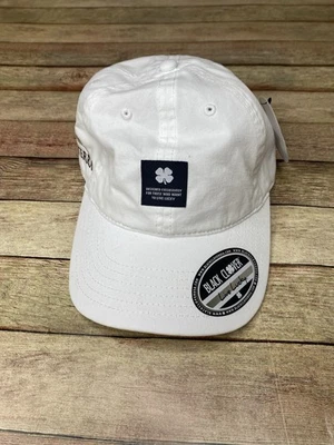 Black Clover NEW Men's White Golf Cap With Black Patch Live Lucky NWT - Image 1 of 4