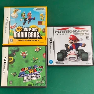 New Super Mario Bros & 64 & Kart 3 set Nintendo DS NDS Tested - Picture 1 of 10