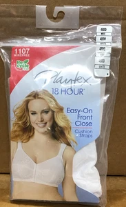 Playtex White Lace Bra 18 Hour Easy On Front Close Cushion Straps BB5 - Picture 1 of 4