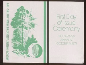 USA #1764-7 1978 15c American Trees First Day Ceremony Program J226 - Picture 1 of 1