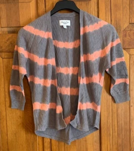 Women's American Eagle Multicolor 1/2-Sleeve Open Cotton Sweater Tag Size M - Picture 1 of 3